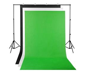 Yescom 2x2m Photography Screen Background Stand Support Kit Adjustable 3 Backdrops Bag