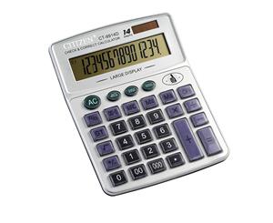 14-Digit Office Desktop Calculator - Silver