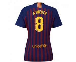 2018-2019 Barcelona Home Nike Ladies Shirt (A Iniesta 8)