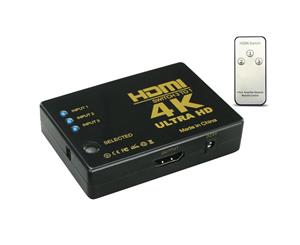 4K 3 Port IN 1 OUT With Remote Control