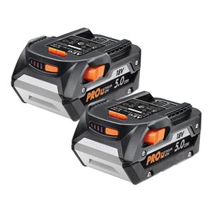 AEG 18V 5.0Ah Pro Lithium Battery - 2 Pack