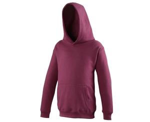 Awdis Kids Unisex Hooded Sweatshirt / Hoodie / Schoolwear (Burgundy) - RW169