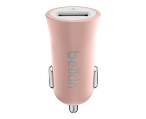 Belkin Premium Ultra-Fast 2.4amp USB Car Charger with Connected Equipment Warranty - Rose Gold