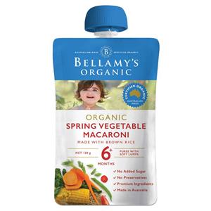 Bellamy's Organic Spring Vegetable Macaroni 120g