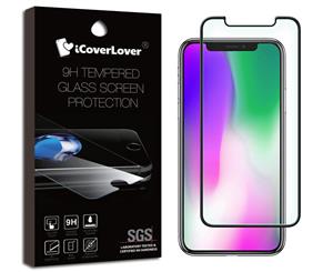 Black For iPhone 11 Pro & XS X Full Screen 9H Tempered Glass Screen Protector