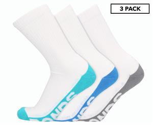Bonds Men's Logo Crew Sock 3-Pack - White/Multi
