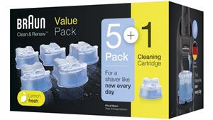Braun Clean & Renew Refill Cartridges Value Pack - 5+1 Pack