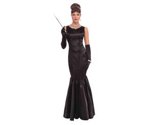 Bristol Novelty Womens/Ladies High Society Long Dress (Black) - BN1274