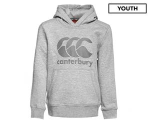 Canterbury Kids' Classics Core Logo Hoodie - Grey Marle