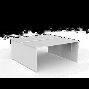 CeVello 1600 x 750mm White Two User Double Sided Desk
