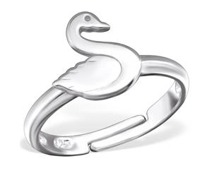 Children's Sterling Silver Swan Ring