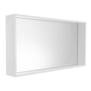 Cibo Design 1200 x 600mm White Frame Mirror