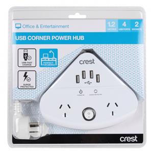 Crest - PWA04978 - USB Corner Power Hub