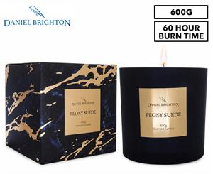 Daniel Brighton Scented Soy Candle 600g - Peony Suede