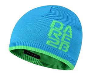Dare 2b Boys & Girls Thick Cuff Reversable Beanie Hat - Fluro Blue