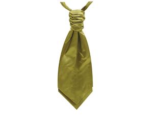 Dobell Boys Lime Green Satin Cravat Pre-Tied