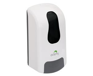 Dolphy White ABS Liquid Soap Dispenser - 1000 ml