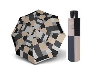 Doppler Fiber Mini Mosaic Umbrella Taupe