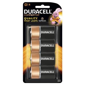 Duracell D Alkaline Batteries - 4 Pack