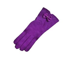 Eastern Counties Leather Womens/Ladies Geri Wool-Blend Gloves (Purple) - EL175