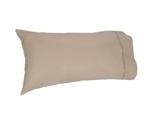 Easy Rest - Soft and Elegant 250TC Pure Cotton Percale Pillow Case (King) - Linen