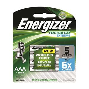 Energizer AAA Rechargeable Batteries - 4 Pack