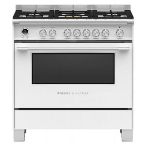 Fisher & Paykel - OR90SCG6W1 - 90cm Freestanding Dual Fuel Cooker - White