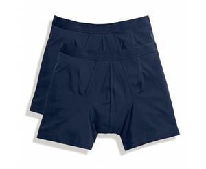 Fruit Of The Loom Mens Classic Boxer Shorts (Pack Of 2) (Underwear Navy) - RW3156