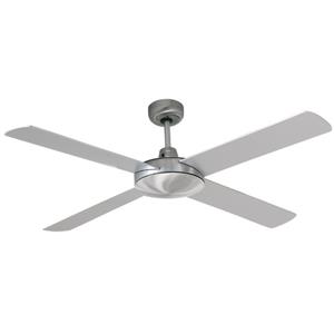 Futura 132cm Fan in Brushed Aluminium with Silver Blades