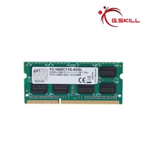 G.Skill SO-DIMM (F3-1600C11S-4GSL) 1.35V (Low Voltage) 4GB DDR3 1600 Notebook Ram
