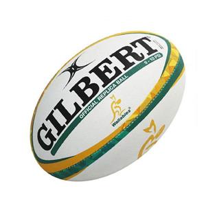 Gilbert Wallabies Replica Rugby Ball - 10 inch