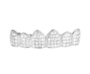 Grillz - Silver - One size fits all - CUBIC ZIRCONIA Top - Silver