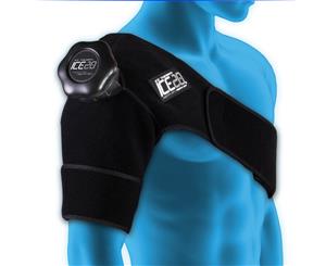 Ice20 Ice Therapy Single Shoulder Cold Compression Wrap Pain Relief w/ Strap/Bag