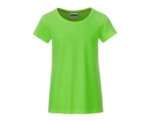 James And Nicholson Girls Basic T-Shirt (Lime Green) - FU108