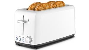 Kambrook A Perfect Fit 4 Slice Wide Slot Toaster - White