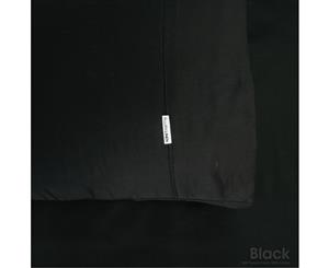 King Size Pillow Case - 400 Thread Count Black