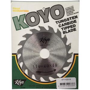 Koyo 110mm 18T Circular Saw Blade For Timber Cutting