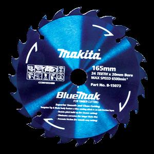 Makita 165mm 24T BlueMak Circular Saw Blade