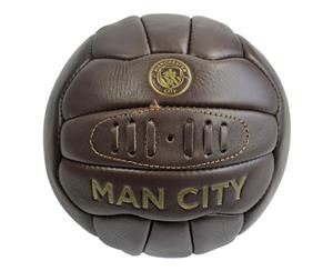 Man City Retro Heritage Leather Ball Size 5