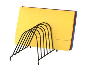 Marbig Wire Angled Desk Paper/Folder Holder/Rack 6 Slot Organiser for Office