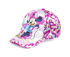 Minnie Mouse Childrens/Girls Ice Cream Stand Baseball Cap (Pink/Dark Pink) - KC644