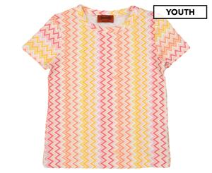 Missoni Girls' Motif Tee / T-Shirt / Tshirt - Yellow