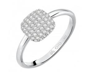 Morellato womens Sterling silver Zircon gemstone ring size 14 SAKK90014