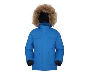 Mountain Warehouse Boys Padded Jacket Water Resistant with Microfibre Filling - Cobalt