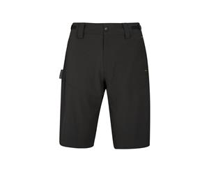 Mountain Warehouse Mens Lightweight 2 in 1 Bike Shorts with Adjustable Waist - Black