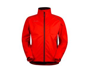 Mountain Warehouse Mens Waterproof Jacket with Mesh Lining&Breathable Membrane - Red