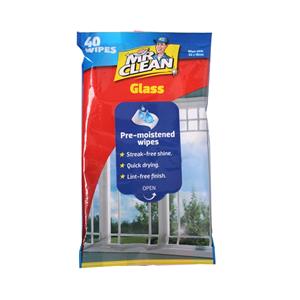 Mr Clean Glass Cleaning Wet Wipes - 40 Pack