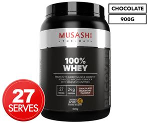 Musashi 100% Whey Protein Powder Chocolate Milkshake 900g