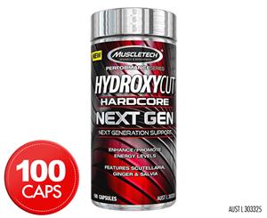 Muscletech Hydroxycut Hardcore Next Gen Energy Support 100 Caps