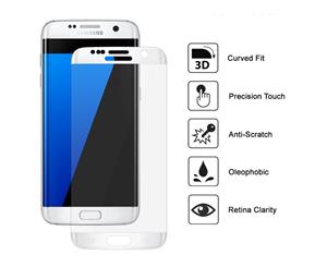 NewBee Screen Protector for Samsung S7 Edge 3D Covered Tempered Glass 9H Super Film with Cleaning Kit